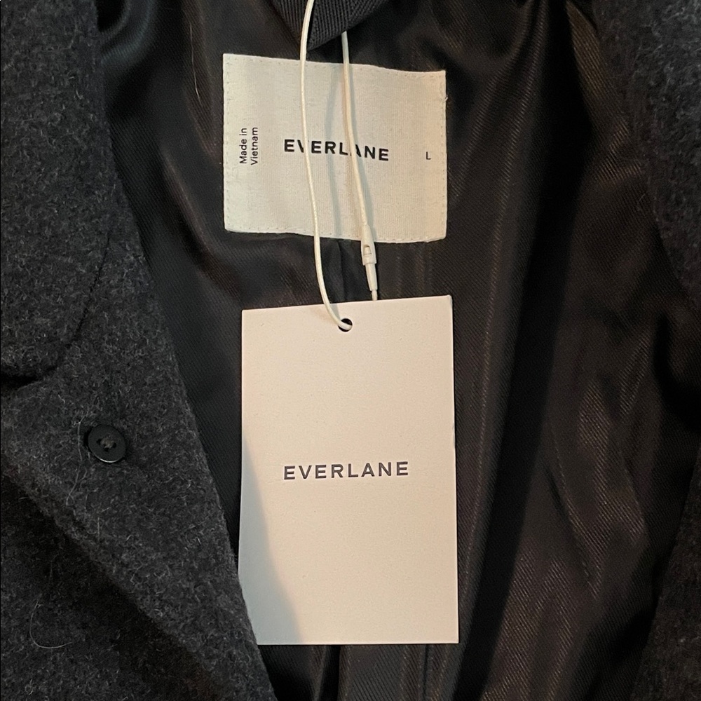 Everlane Men's Dark Wool Driving Coat - Picture 8 of 11